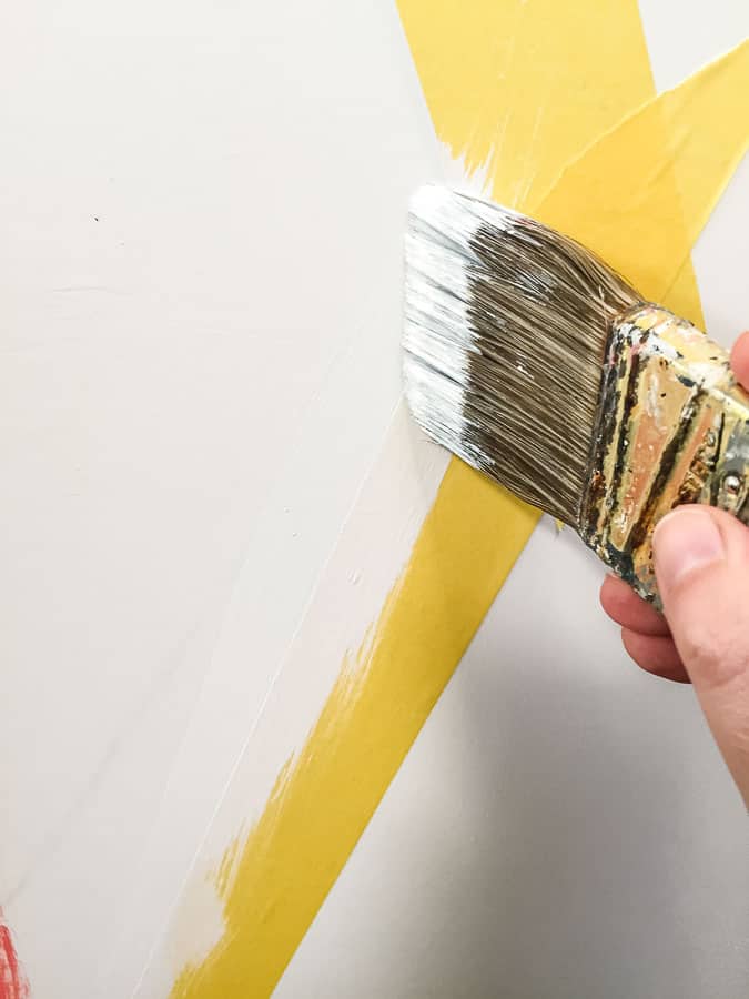 painting straight lines using painters tape without bleed