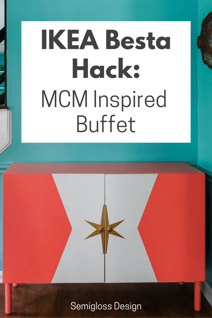 pin image: ikea besta hack: mcm buffet