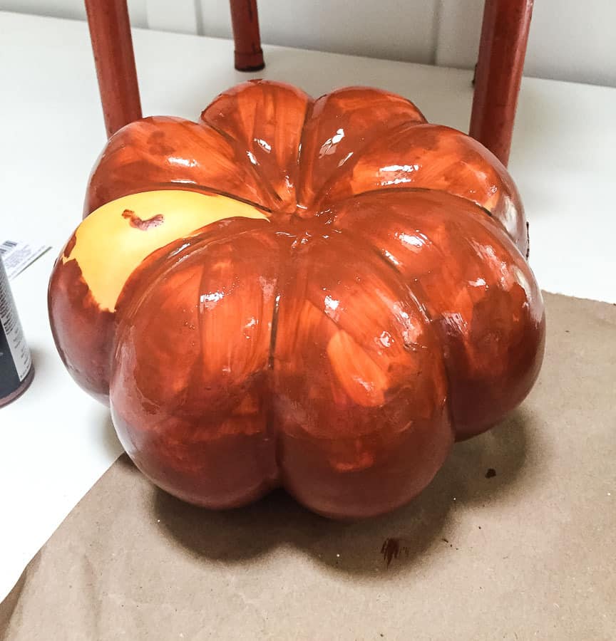 painting pumpkins with primer