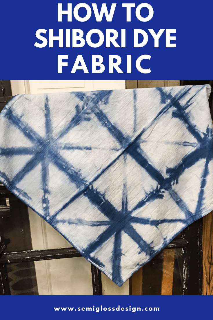 how to dye shibori fabric