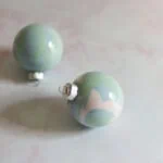 pastel paint swirl ornaments