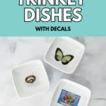 small dishes with retro images