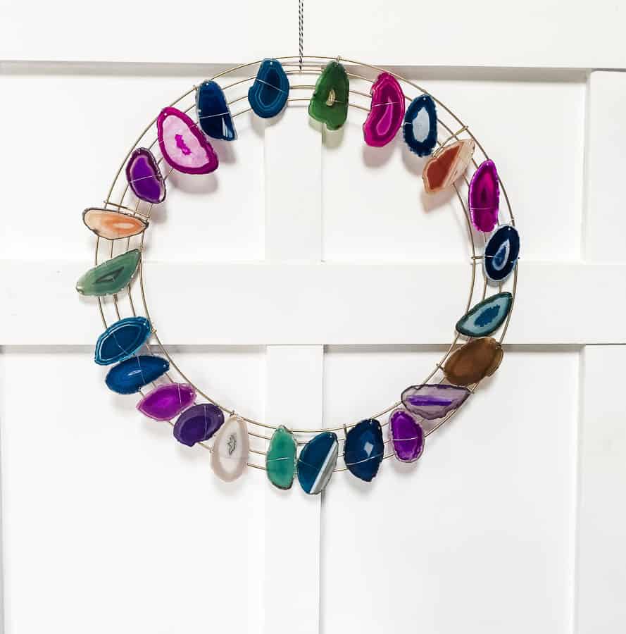 agate diy christmas wreath