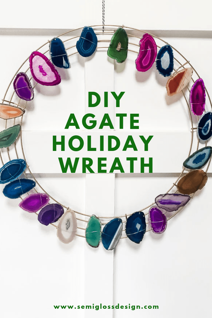 agate slice wreath