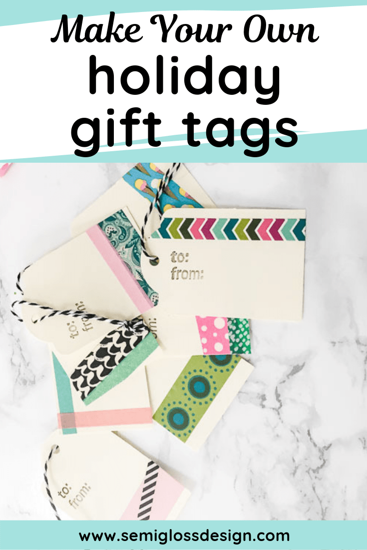 make your own holiday gift tags