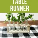 pin image - buffalo check table runner DIY