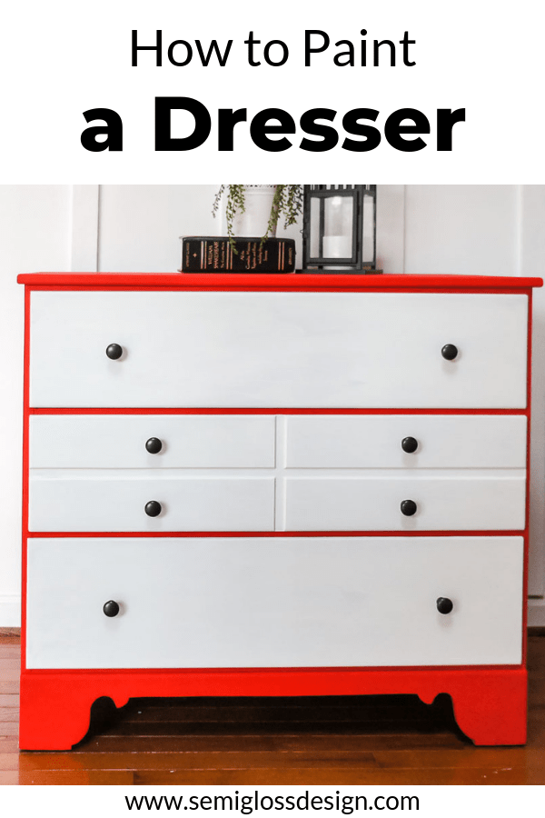 Learn how to paint a dresser