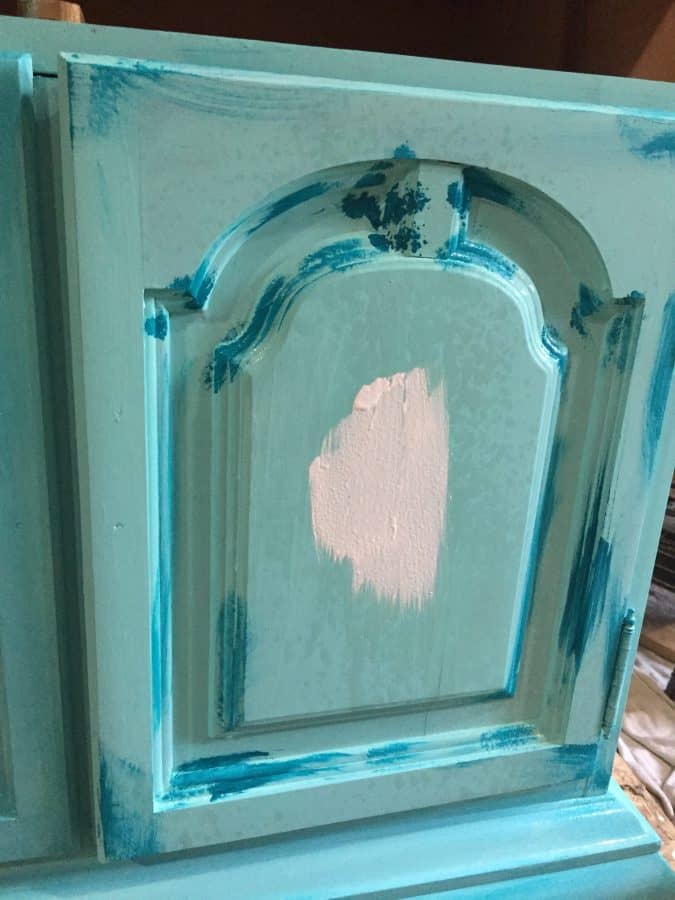 Layered chalk paint process