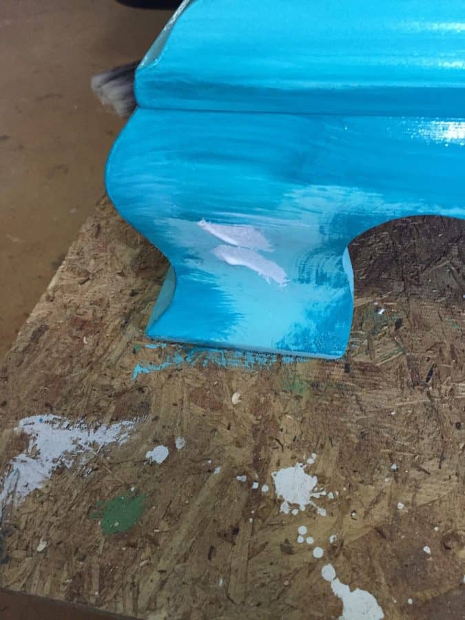 layered chalk paint process