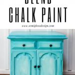 pin image - aqua blended dry sink makeover