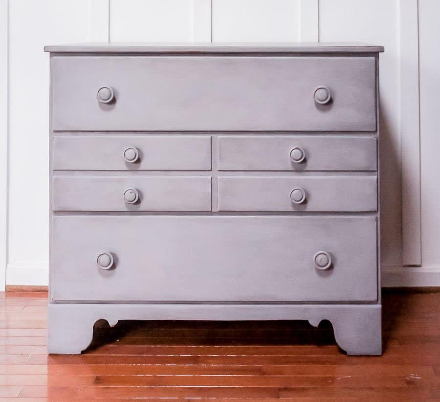 dresser painted in Country Chic Paint in Pebble beach