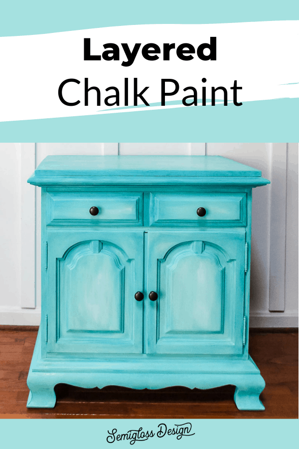 Layered chalk paint