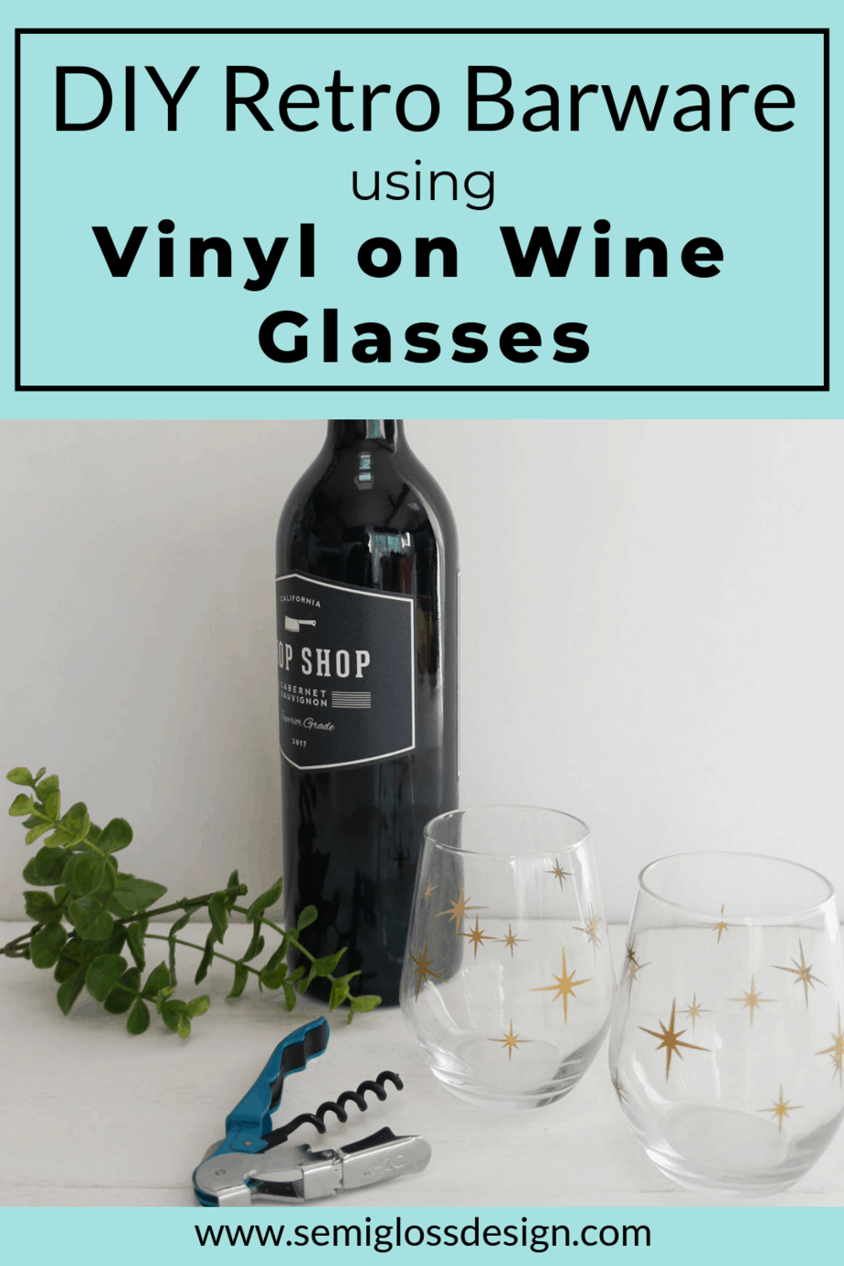 using vinyl on wine glasses