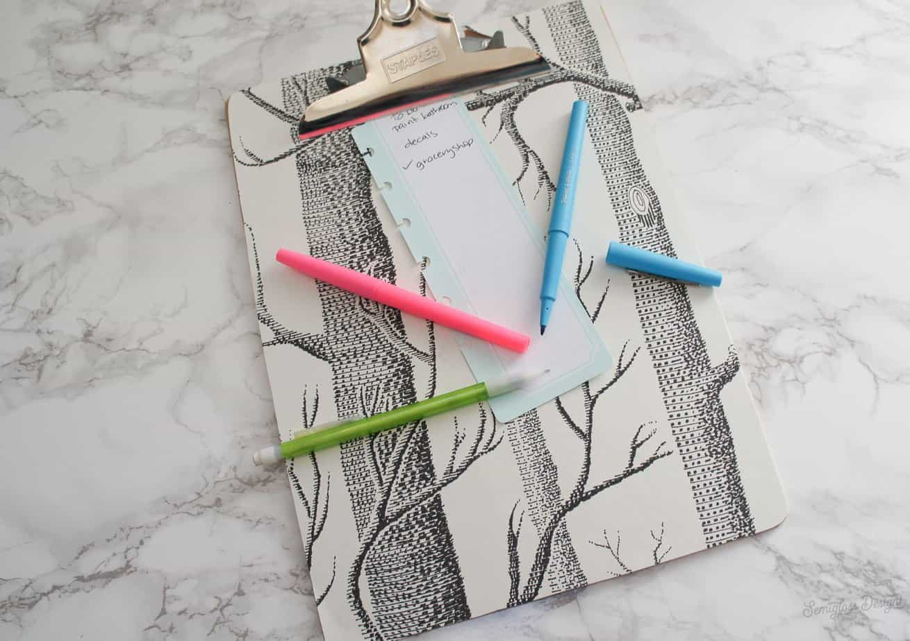 Make a DIY Clipboard with Wallpaper Scraps