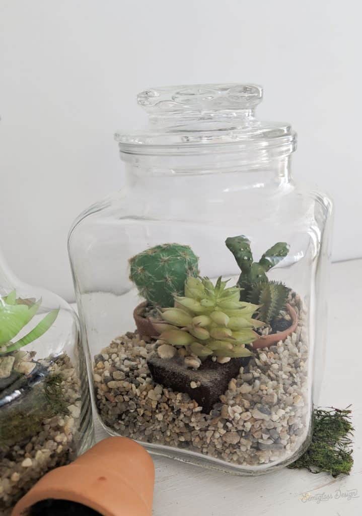 Upcycle a Jar into a Faux Terrarium Semigloss Design