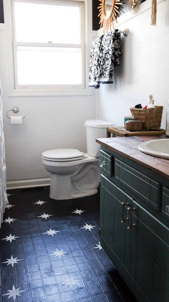 bathroom makeover after