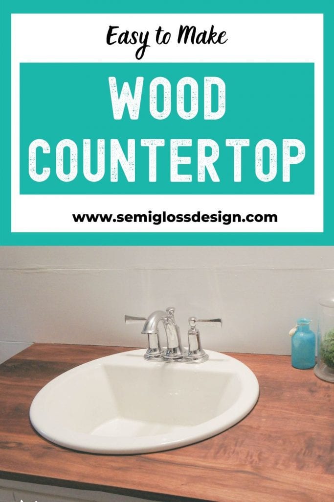 wood countertop collage