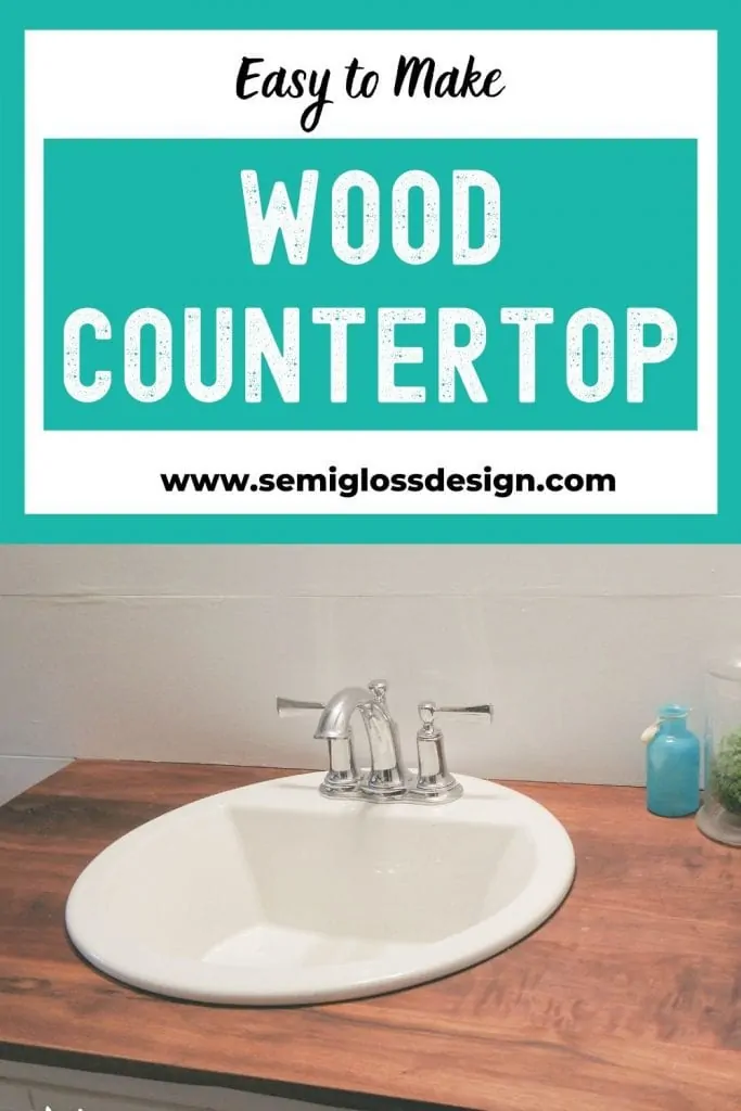 wood countertop collage