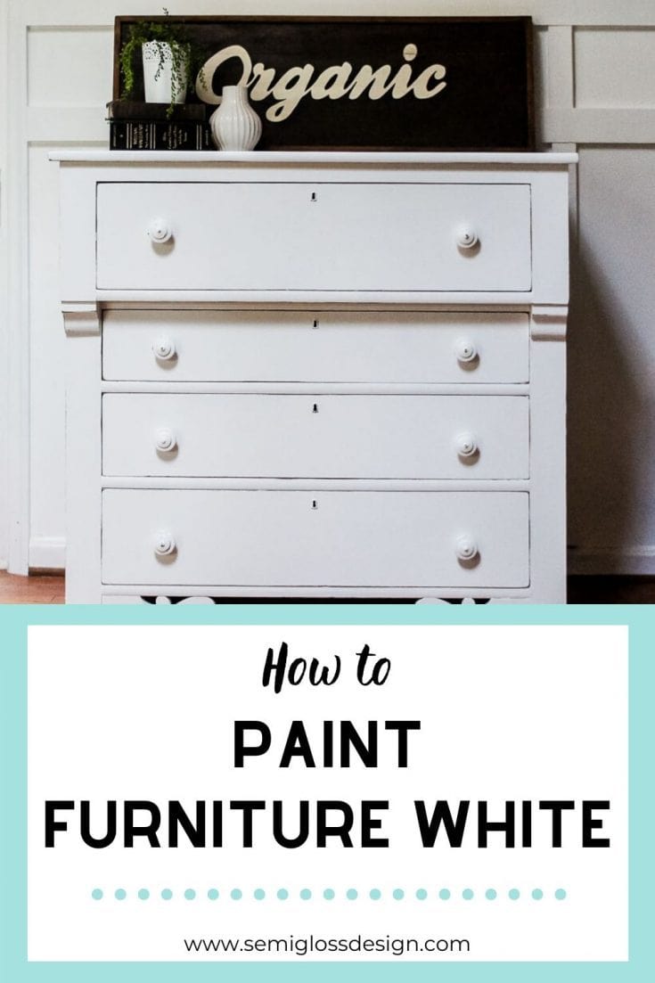 How to Paint Furniture White Without Bleed Through
