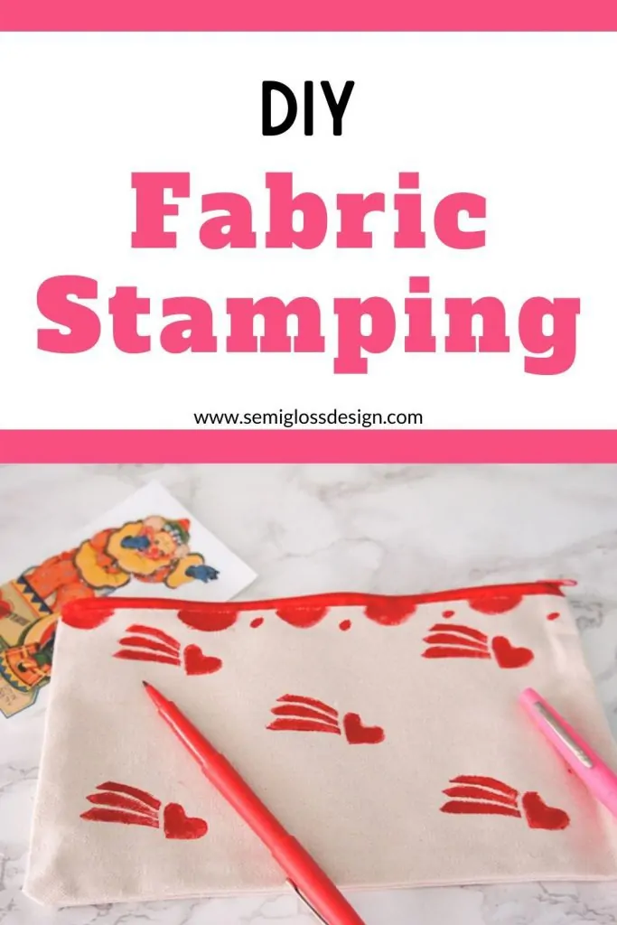 diy fabric stamping