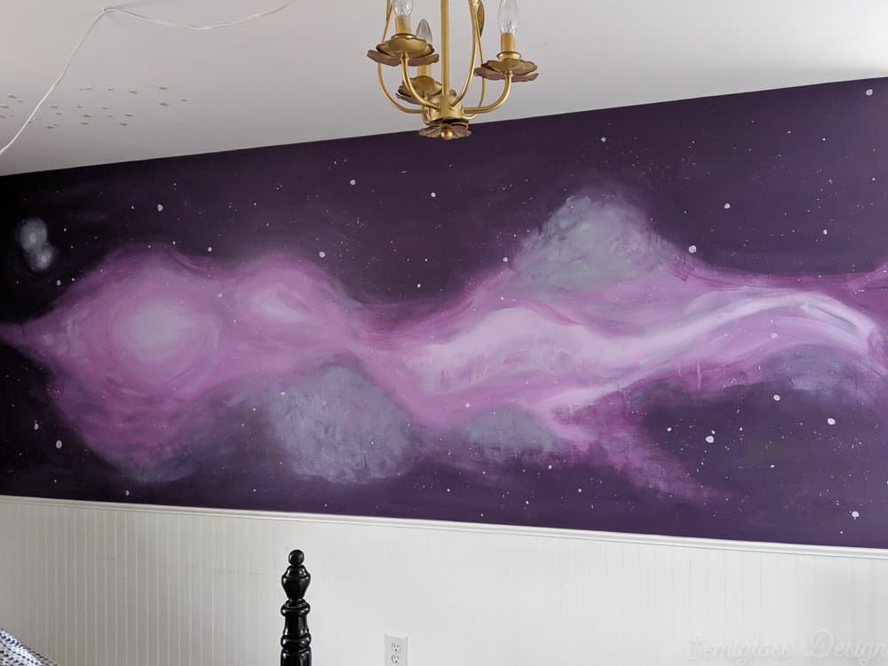 diy galaxy wall mural