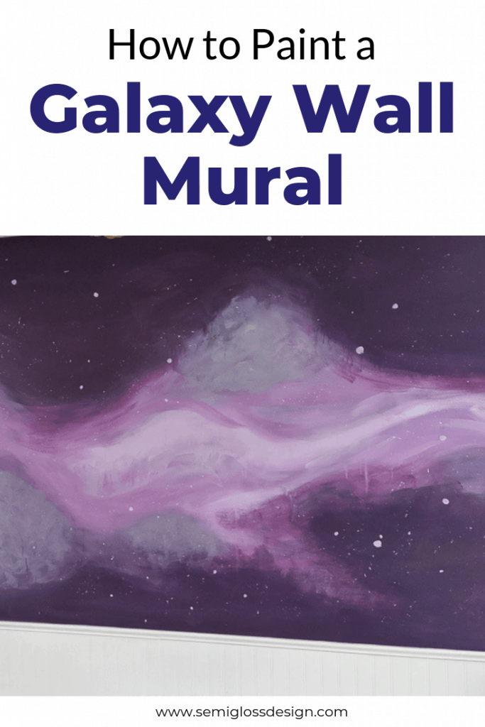 How to Paint a DIY Galaxy Wall Mural Semigloss Design