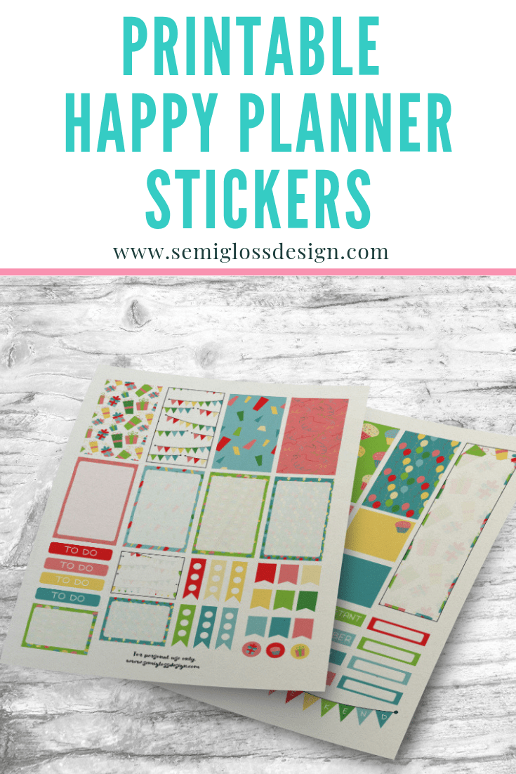 free printable happy planner stickers