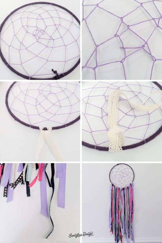 finishing the dream catcher