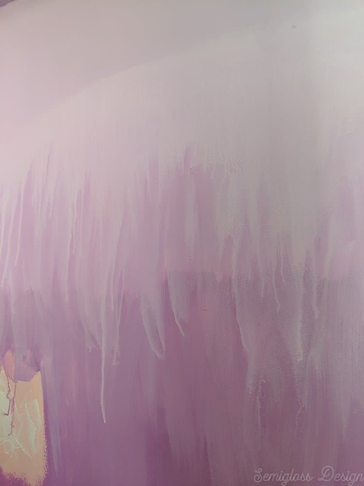 blended ombre walls in purple