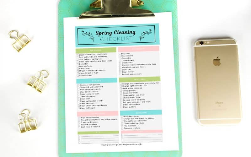 whole house cleaning checklist