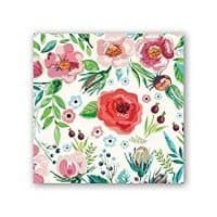 Michel Design Works 20 Count 3-Ply Paper Cocktail Napkins, Wild Berry Blossom