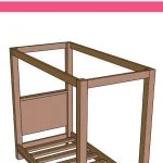 pin image - building plans for a canopy bed