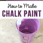 pin image - light purple dresser and paint mixture in a cup