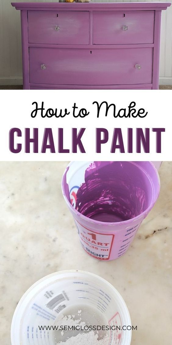 How to Make Your Own DIY Chalk Paint Semigloss Design