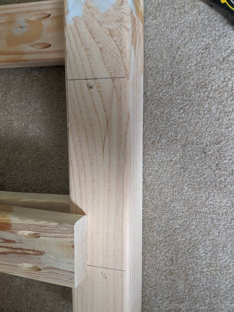 bottom headboard panel support