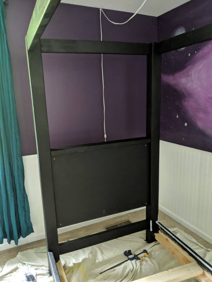 How to Build a DIY Canopy Bed Frame Semigloss Design
