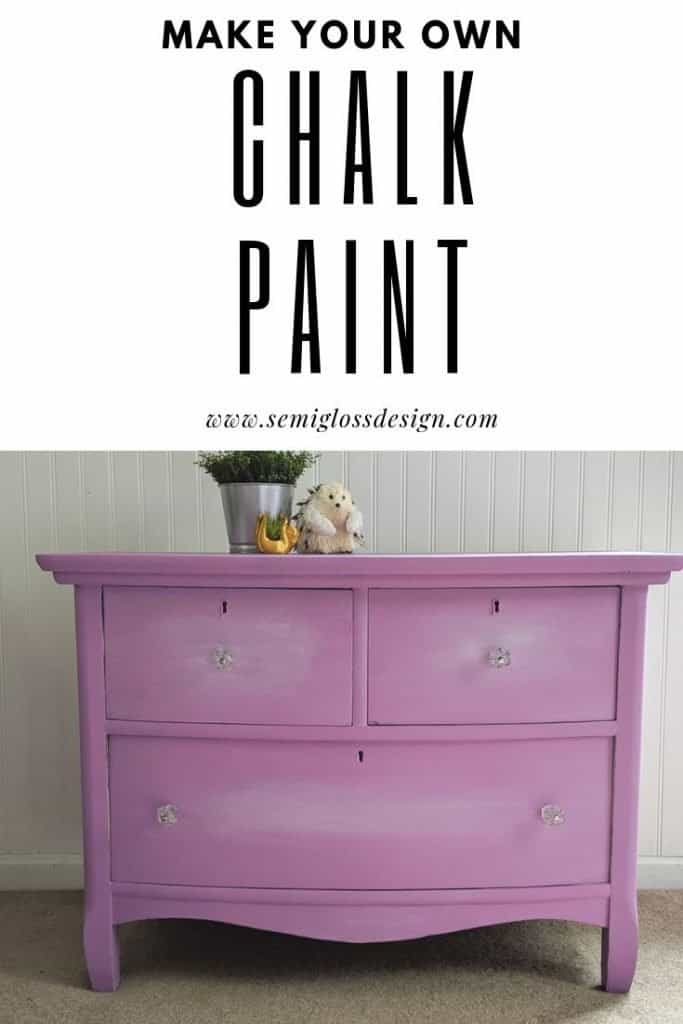 Make your own chalk paint