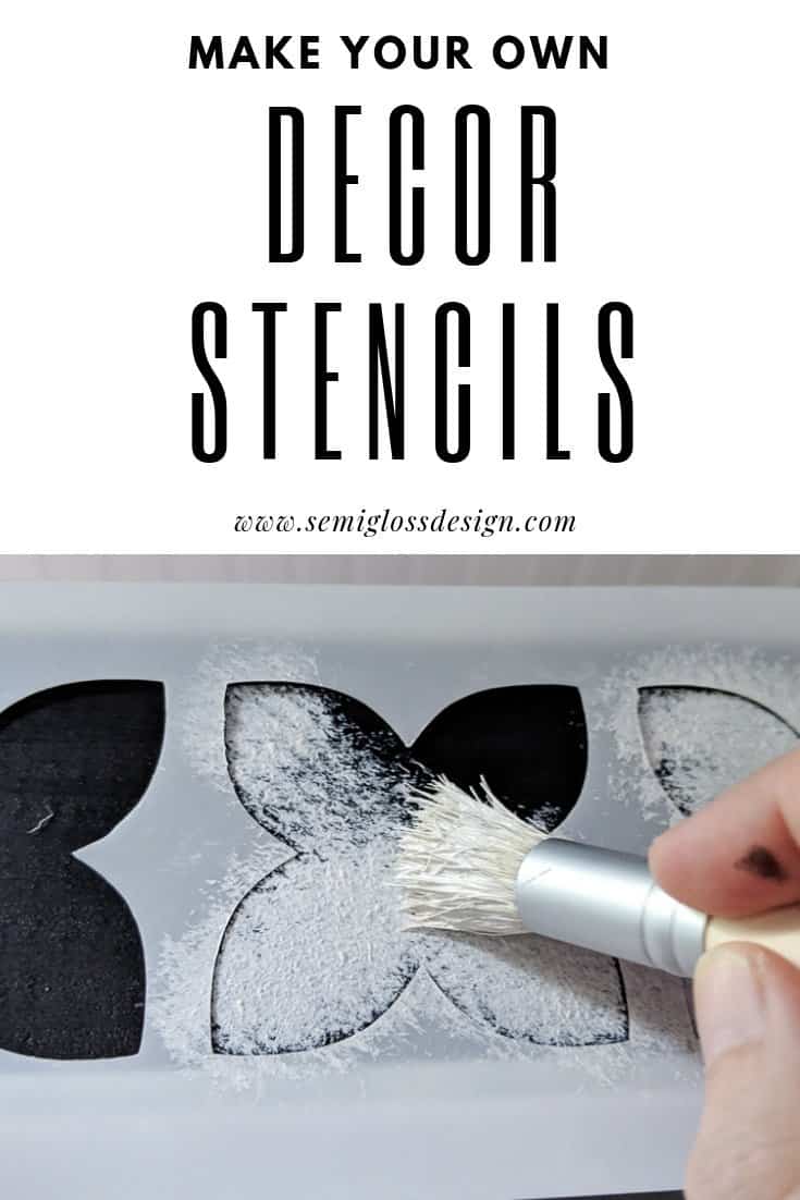 Make your own stencils with a silhouette