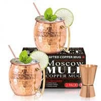 Benicci Moscow Mule Copper Mugs - Set of 2 