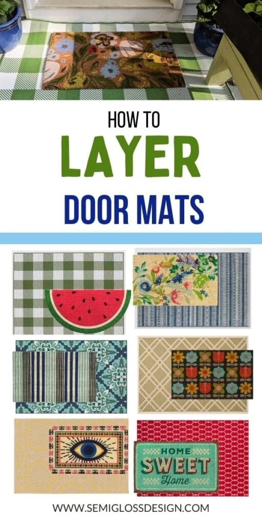 pin image - collage of doormats