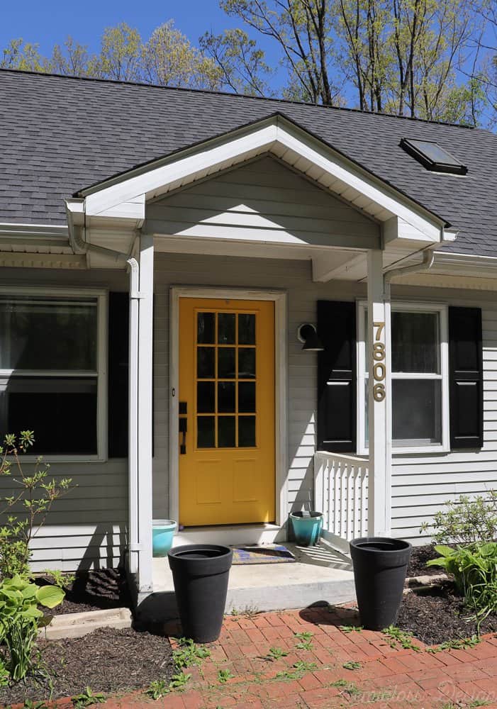 front porch before makeover