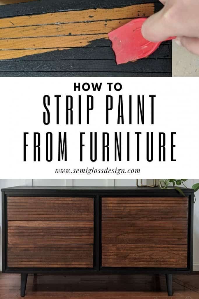 How to strip paint from furniture using citristrip.