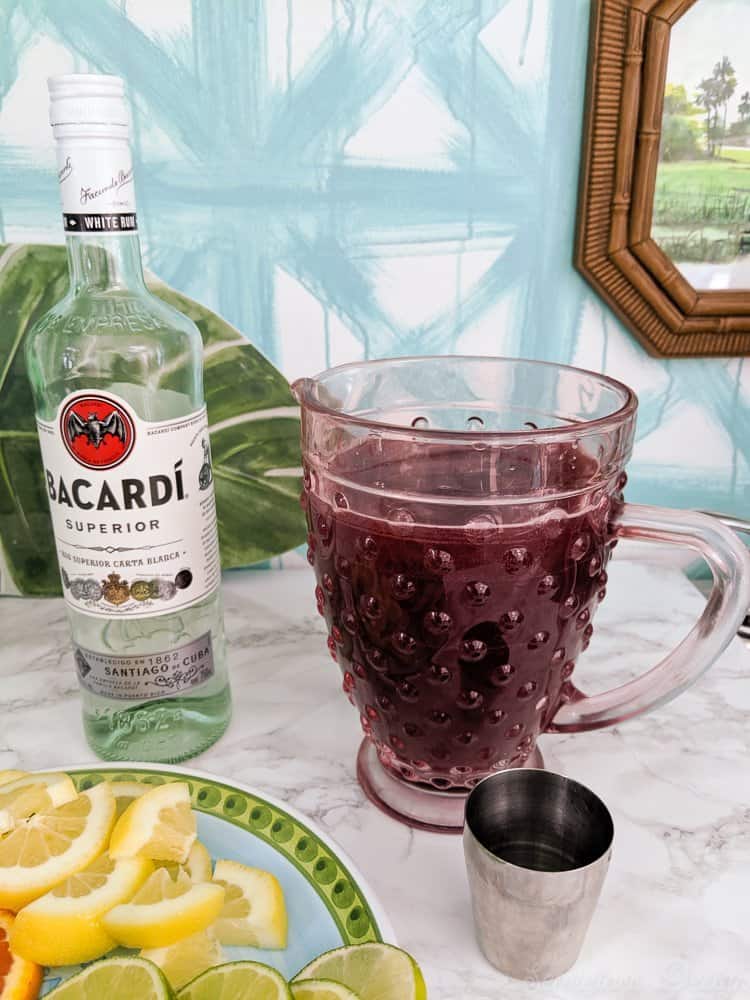 optional rum in sangria