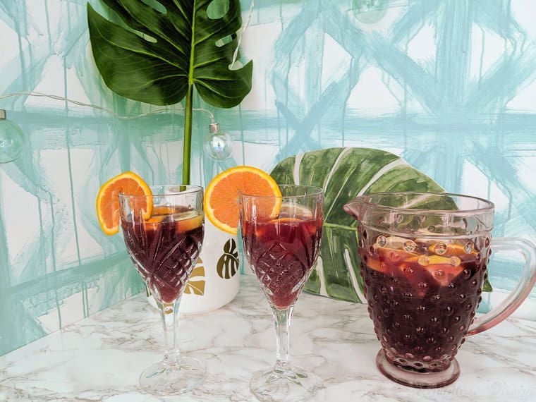 glasses of sangria