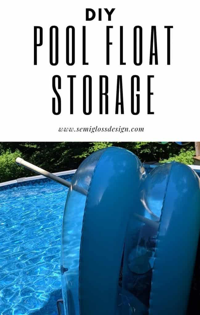 pool float storage using PVC pipe