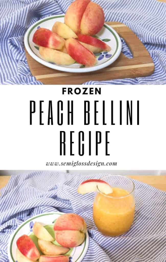 frozen peach bellini recipe