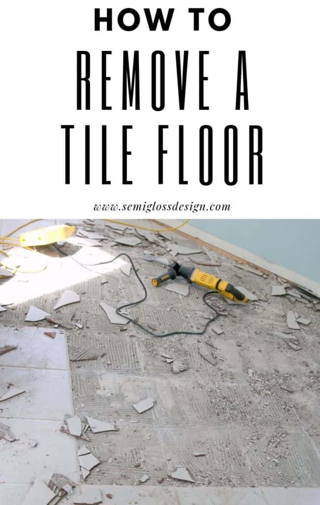 ceramic tile removal and clean up