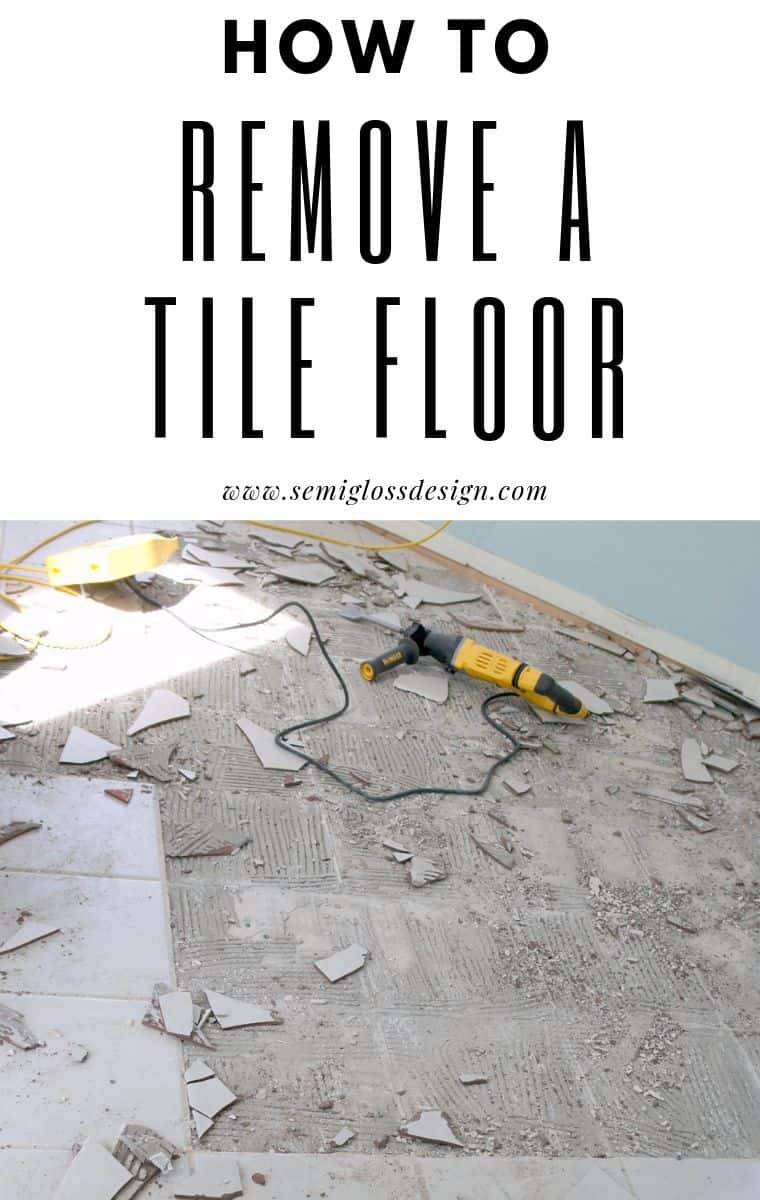 Tips on How to Remove a Tile Floor - Semigloss Design