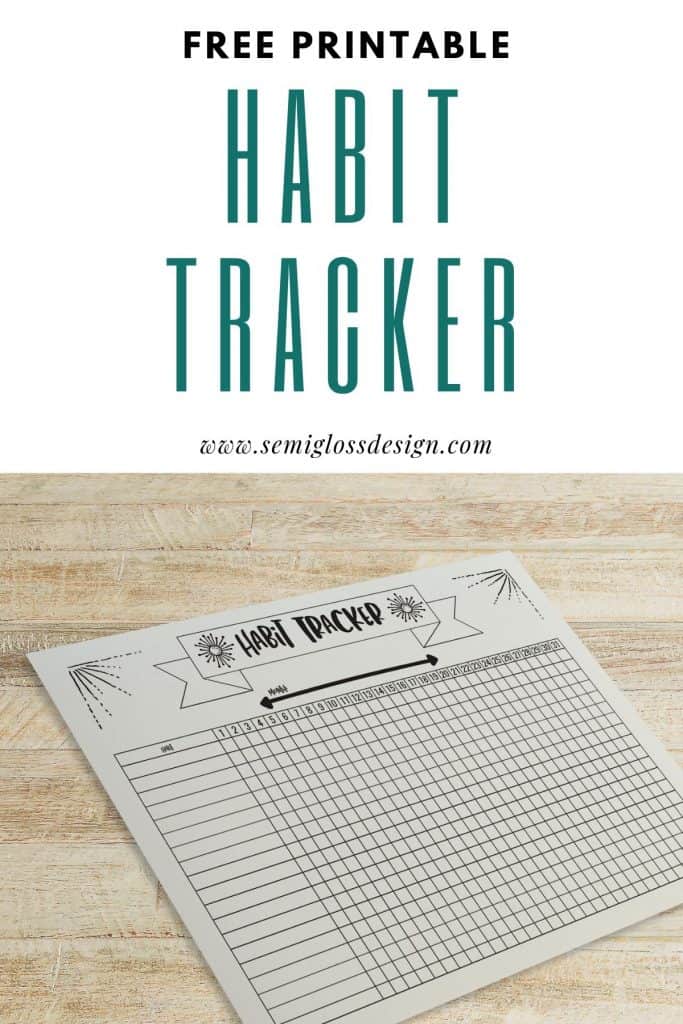 Bullet Journal Habit Tracker Printable + 50 Habit Tracker Ideas