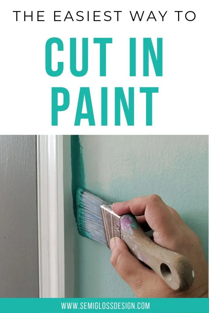 the easiest way to cut in paint